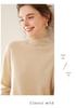 2025 Women's Autumn-Winter Pure Cashmere Half-High Neck Loose Knit Sweater Pullover