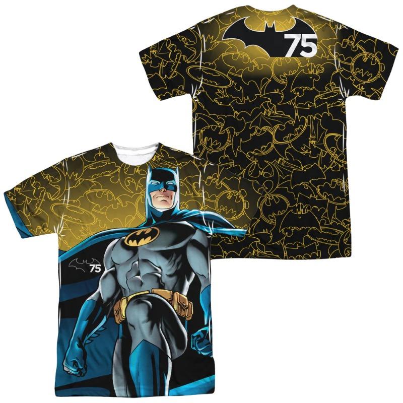 2026 New Superhero Batman Theme 3d Print Boy T-Shirt Anime Batman 75 Glow Boys T Shirt Summer Fashion Kids Adults Tops Clothing XXS