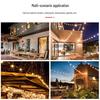 ST38 Solar LED String Lights with USB Charging - Perfect for Courtyard, Decoration, Camping, Outdoor Ambiance