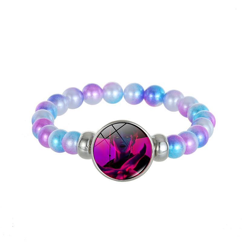 1Pc Demon Hunters K-Pop Lumi Zoe Mira Saja Boy Color Bead Bracelet