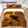 Custom Name Elden Ring Pattern Bedding Uilt Set Uilt Cover Pillowcase Home Decoration Birthday Gift (1*duvet Cover+2*pillowcase Without Core)