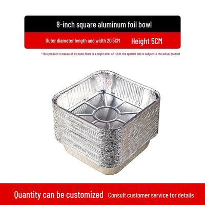 Lebensmittelechte Einweg-Aluminiumfolien-Backschalen für Heißluftfritteusen