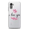Handyhülle für Xiaomi Redmi Note 13 12 5G 9S 9 8 10 11 Pro Plus 4G 9T 13C 12C 10C 9C 9A 7 Pro Durchsichtige Hülle Ich liebe dich Rosa Herz