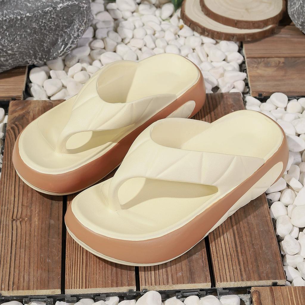 Damen Plateau-Hausschuhe Sommer Outdoor Strand Sandalen Bequem Flach Mode Flip-Flops Leichte Slides Damen