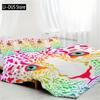 3 Pieces Colour Leopard Print Pattern Duvet Cover Polyester Twin Full King Szie Quilt Cover WIth 2 Pillowcase For Adults Home