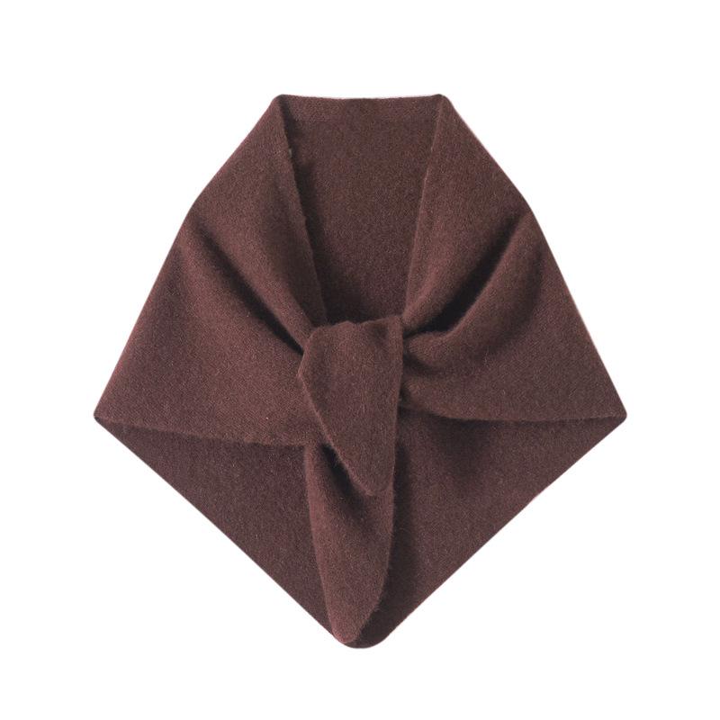 Women's 100% Pure Goat Cashmere Triangle Scarf - Autumn/Winter Knitted Warm Shawl