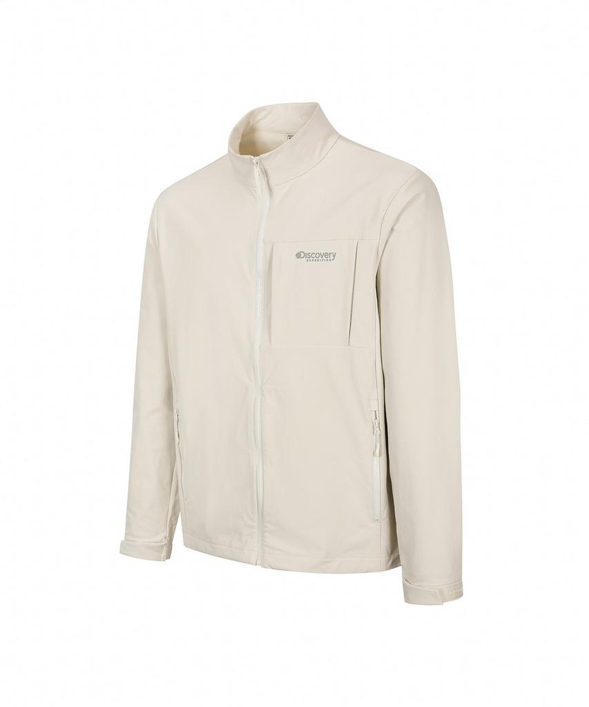 Discovery Expedition Men'S Essential High-Neck Softshell Jacket (Ivory)
