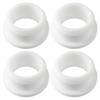 4 Piezas Pasamuros Redondos de Goma Negros Blancos Caucho de Silicona Tapón de Goma Pasamuros para Agujeros Kit de Juntas para Cables Eléctricos