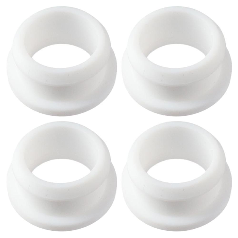 4 Piezas Pasamuros Redondos de Goma Negros Blancos Caucho de Silicona Tapón de Goma Pasamuros para Agujeros Kit de Juntas para Cables Eléctricos