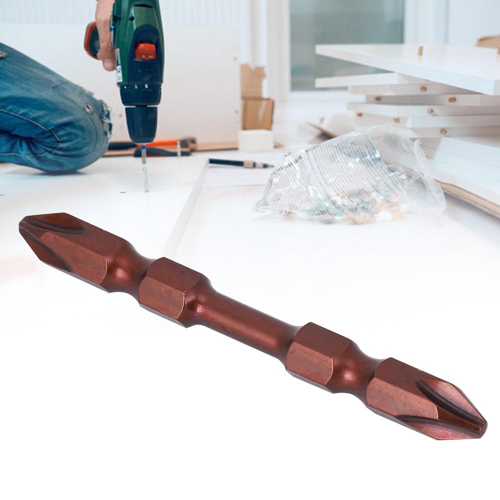 10Pcs Double End   Screwdriver Bit     Alloy Steel Magnetic Hand Tool 65mm