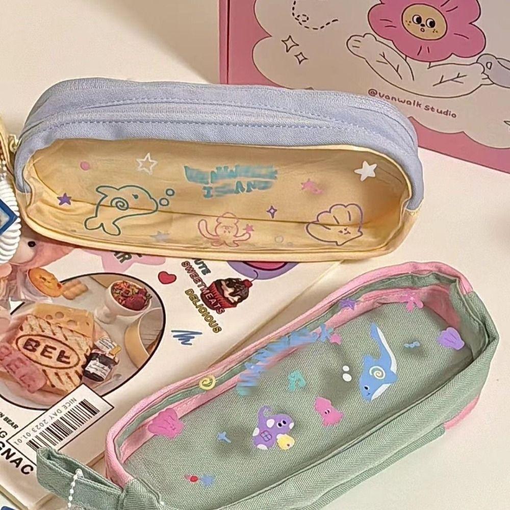

Multi-functional Pen Bag Bear Shape Pencil Case High Quality Pen Box School Office A
