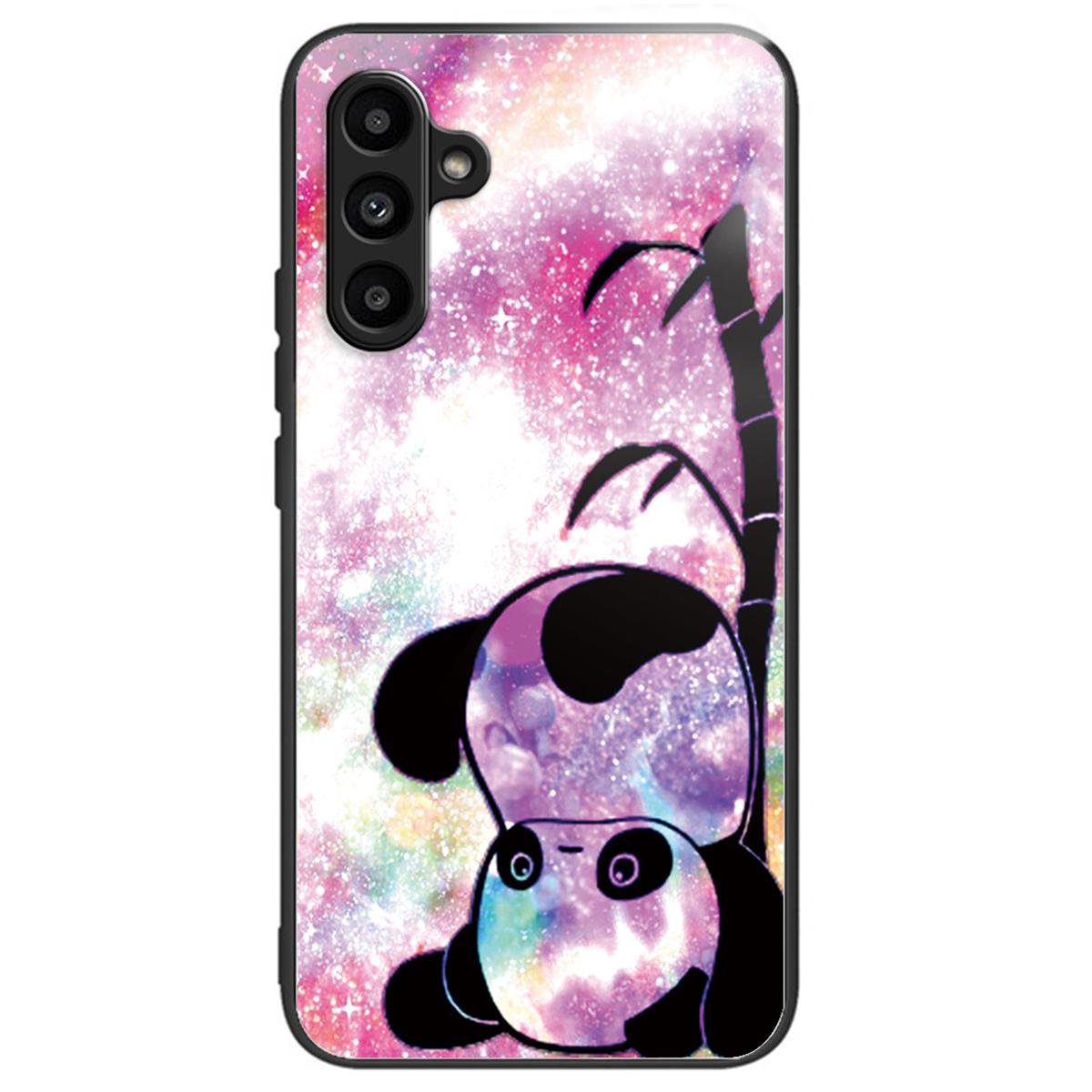 

Чехол для Samsung Galaxy A15 4G/5G из закаленного стекла с рисунком Cute Panda