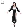 Nun Cosplay Costume Women Fancy Dress Set Halloween Party Roleplay Outfit Adult Nun Dress Black Fancy Cosplay Dress Up