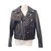 CELINE  2E134050O.38NO 38 Riders Jacket Black Lambskin Women