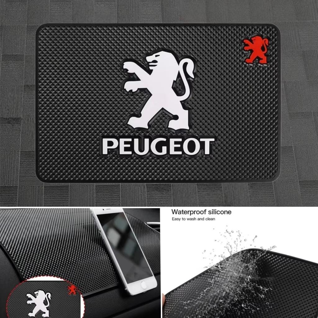 Protiskluzová lepivá PVC podložka na palubní desku, protiskluzová podložka do auta pro Peugeot 3008 5008 208 308 508 2008 408X 108, uzávěr ventilku pneumatiky
