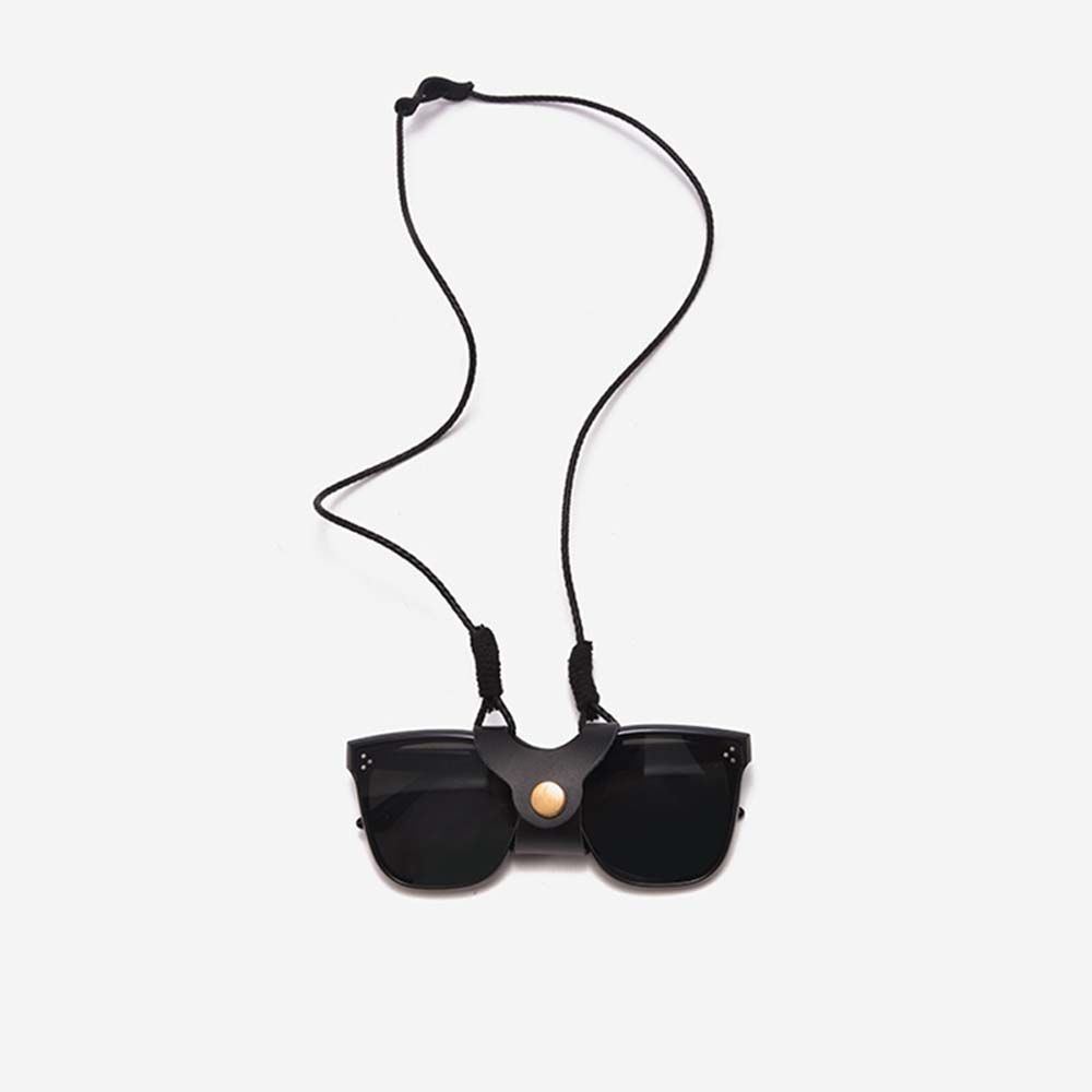 Cover Anti-slip Glasses Chain Leather Glasses Bags Glasses Lanyard Hanging Neck Clip Eyewear Cases