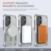 For Magsafe Stand Invisible Support Phone Case for Samsung S25 S24 Ultra plus Magnetic Wireless Charge Hard Anti-fall Cover