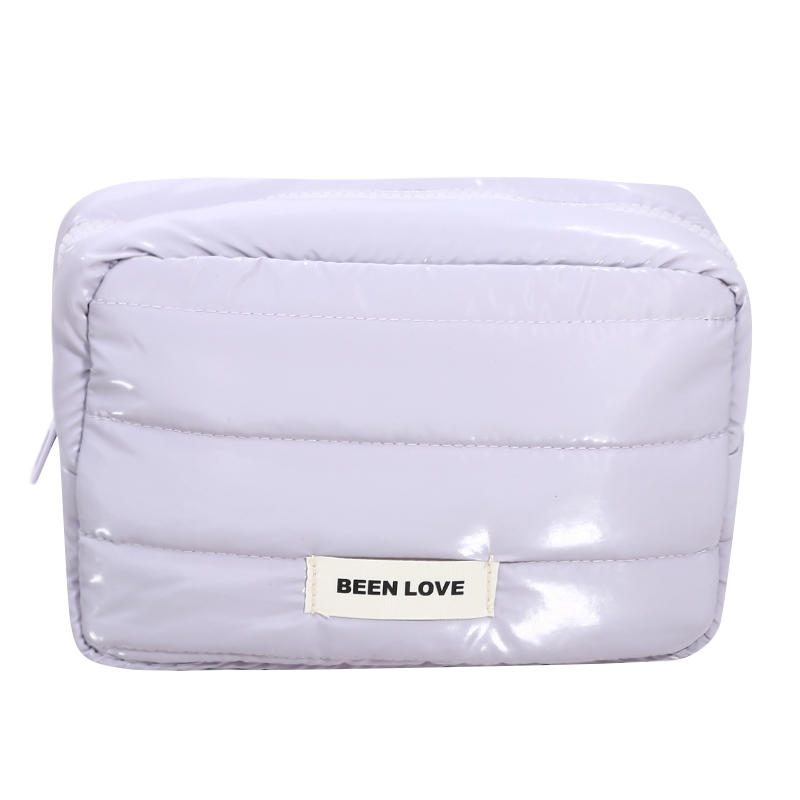 Make Up Bag Large Capacity Waterproof Makeup Handbag Travel Cosmetic Toiletry Storage Pouch Elegant Ladies Square Zipper Bag