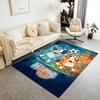 Bluey Soccer Adventure Personalized Text Floor Mat Perfect for Entryway Outdoor Playrooms Dining Room Antislip Carpet Decorate Offices