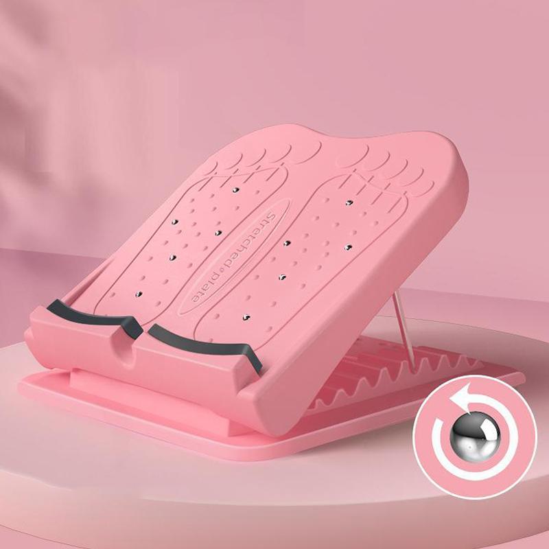 Adjustable Straight Leg Incline Board Leg Shaping Stretching Calf Massage Magnet Stretching Board Sports Calf Stretching Board one size розовый