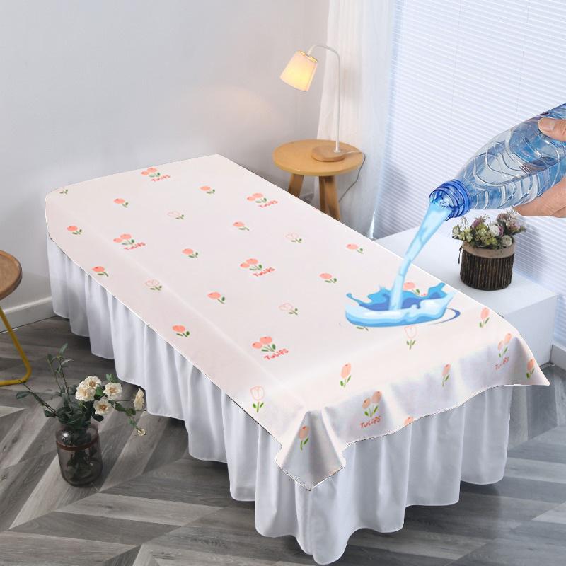 Spa Beauty Salon Massage Table Bed Sheets Water-proof Oil-proof TPU Massage Table Cover With Face Hole Reusable Bedspreads