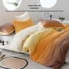 HLA Sunset Fitted Sheet 4-Piece Bedding Set