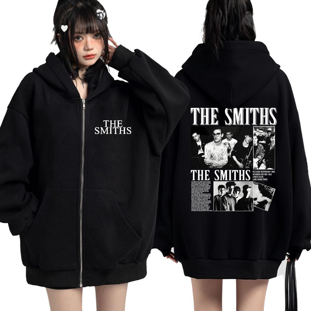 

Rock Band The Smiths The Queen Is Dead Толстовка на молнии с капюшоном Morrissey Marr Готическая Винтажная Мужская Кардиган Свободные Толстовки S