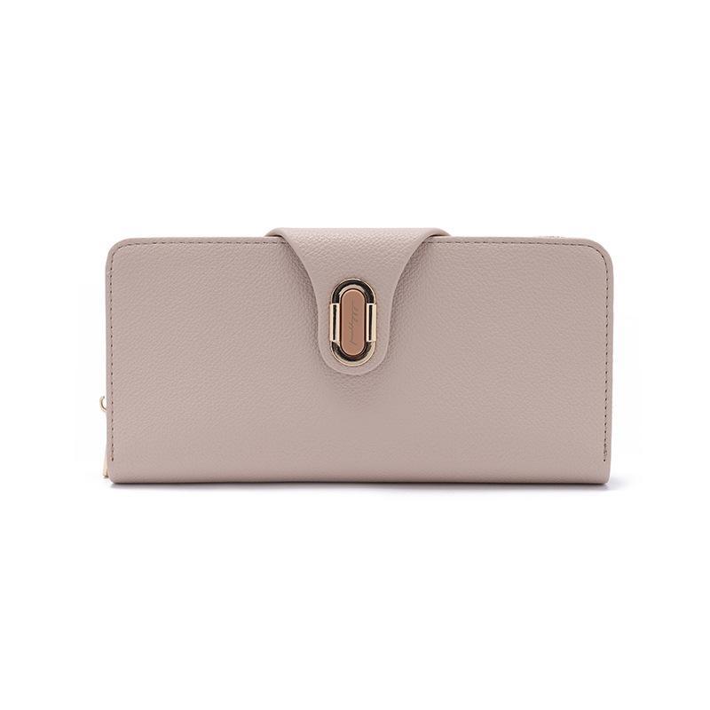 Wallet Long Versatile Buckle Folding Mobile Wallet with Multiple Card Slots  Ticket Holders