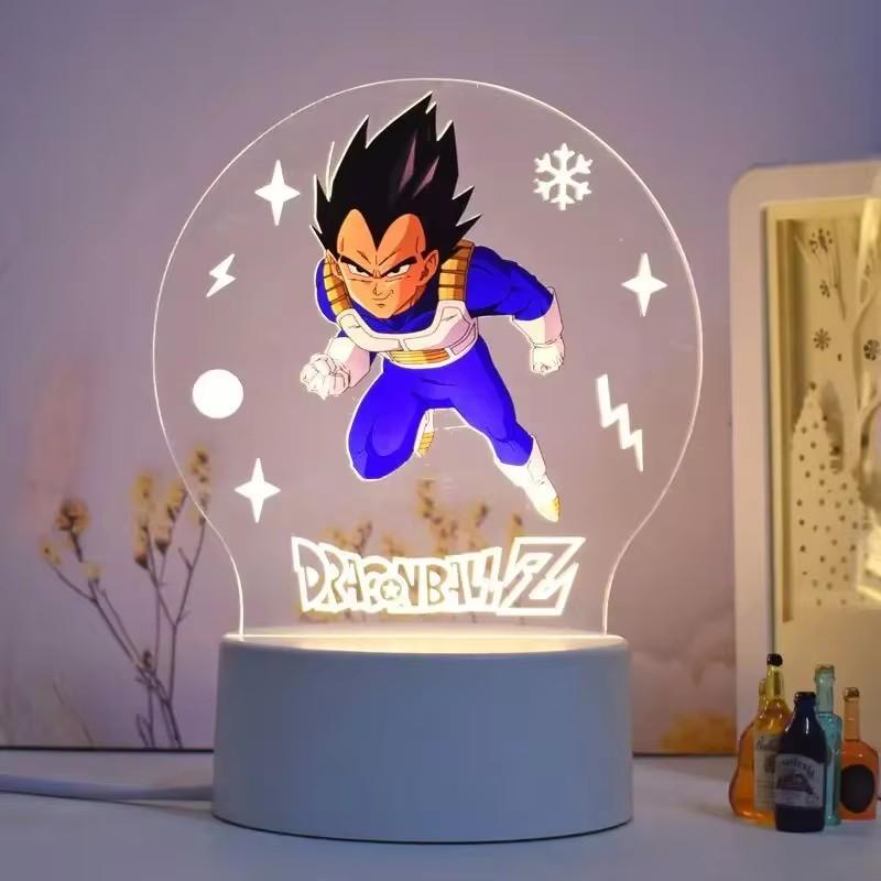 Dragon Ball Night Light Series Animation Figures 3d Ornaments Goku Cartoon Stand Table Lamp Desktop Decoration Xmas Gifts