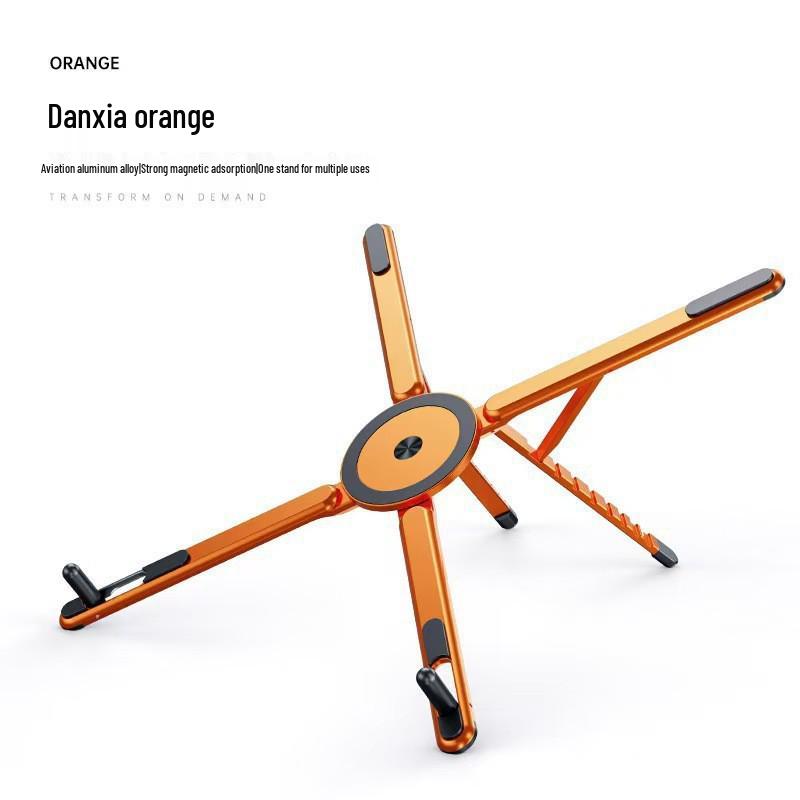 Foldable Aluminum Laptop and Tablet Stand with Cooling and Height Adjustment