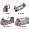 Multi-functional folding bed, simple and portable outdoor insulated baby bottle storage bag, large-capacity mother and baby bag