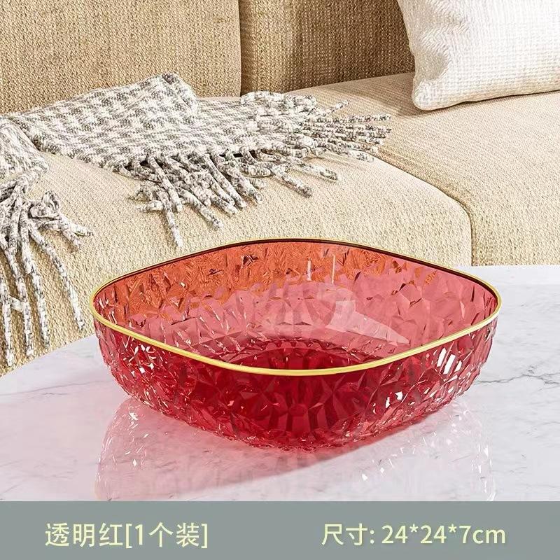 Фруктовница, Гостиная, Бытовая Высококлассная Легкая Роскошная Конфетница, Тарелка для закусок, Хрустальная Фруктовница, Улучшенная Фруктовая Ваза