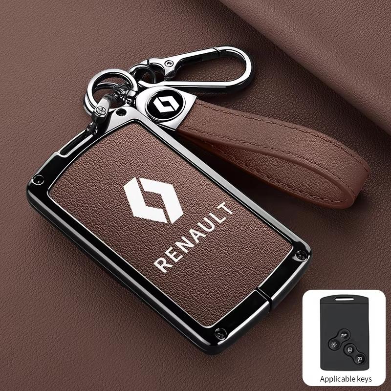 2026 Hot For Renault Hub Caps Car Key Case Cover Key Bag For Renault RS Scenic Clio Laguna 2 3 4 5 Kangoo Fluence Megane Trafic