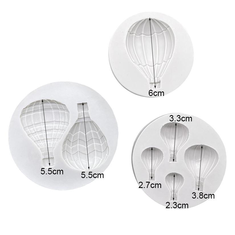 Air Balloon Silicone Cake Baking Mold Sugarcraft Chocolate Cupcake Baking Mould Resin Tools Fondant Cake Decorating Tools