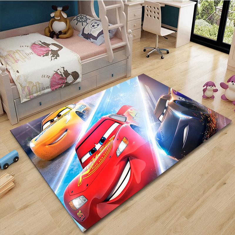 Cars McQueen Motorway Mat Road Rug Carpet for Living Room, Car Rug, Floor Carpet, Kids Room Runner, Nursery Rug, Play Rug