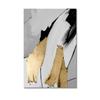 3PCS Frameless Luxury Abstract Gray Golden Painting  Wall Art Canvas Prints Pictures For Loft Apartment Living Room Home Office