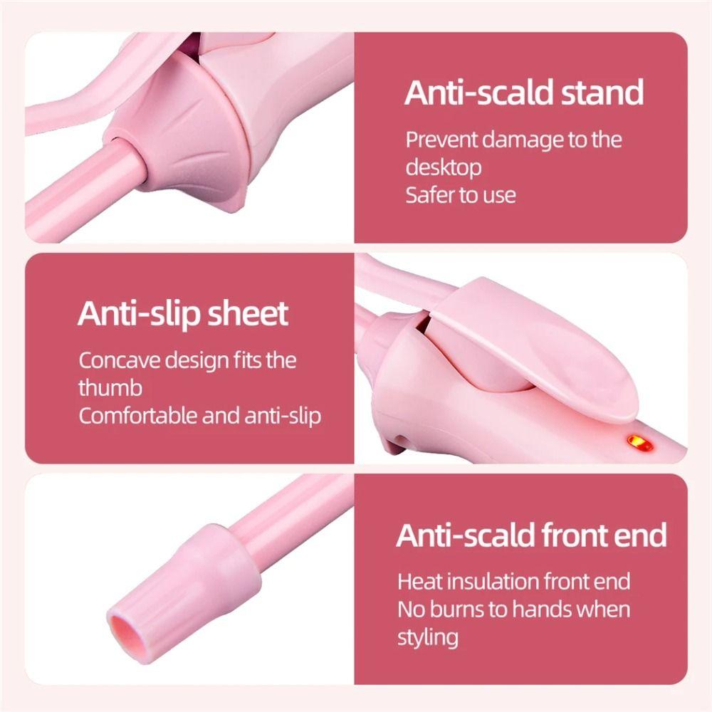 Professional Mini Hair Curling Iron Electric Salon Styling Tool New 9mm Curler Wand