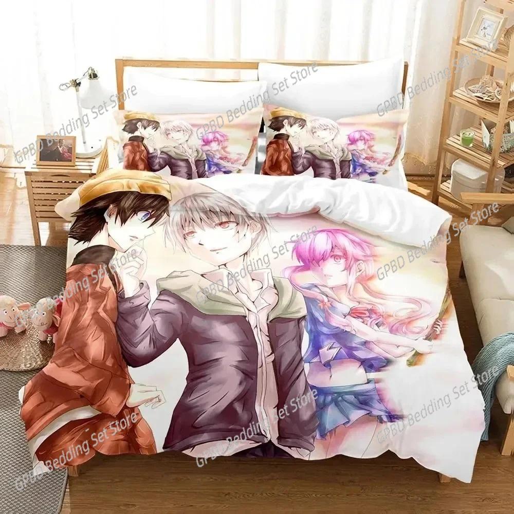 Comforter Anime Future Diary Yuno Gasai Bedding Set Bedroom Soft Modern S Comefortable And