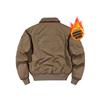 Men's Winter Fleece-Lined Bomber Jacket: Warm and Stylish Cotton Outerwear