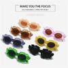 Street Shades Eyewear Beach Glasses Cat Eye Sunglasses Flower Shape Sun Glasses