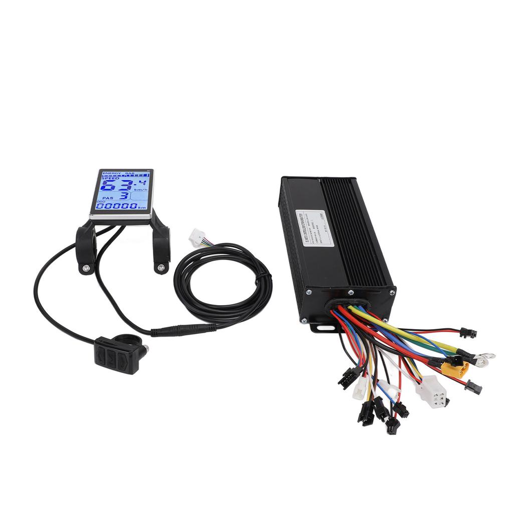 Controller a Onda Sinusoidale a 3 Modalità 40A 36V 48V 52V con Display LCD M5 Kit Controller Motore per Bicicletta da Montagna