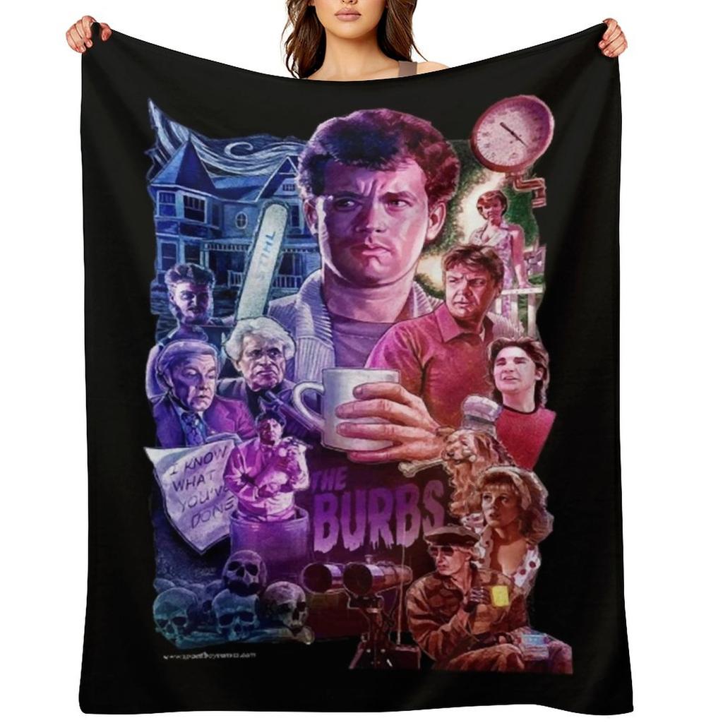 THE BURBS Throw Blanket Cute Designers halloween Camping Blankets