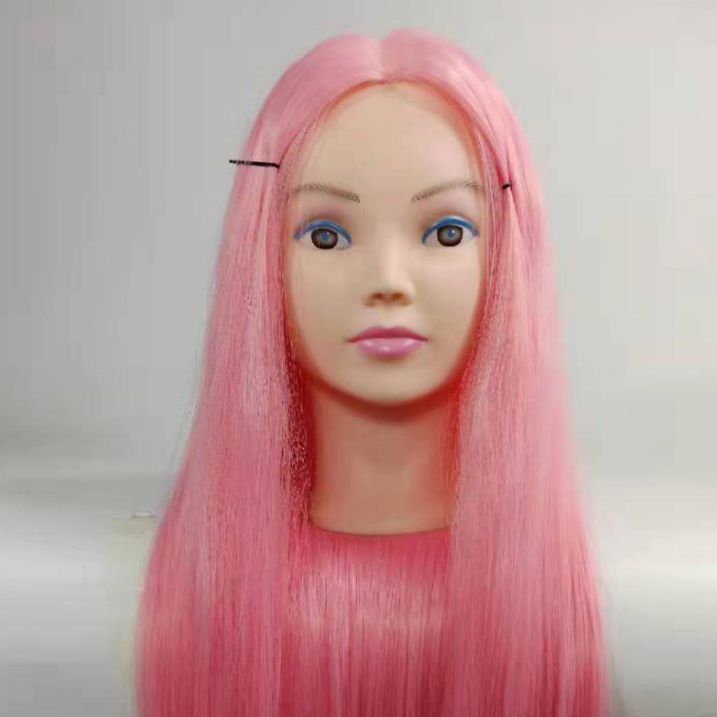 pink wig head