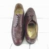 Pre-90er Vintage / ISECD Stahlkappe Leder Wingtip Sicherheitsschuhe Burgunder /9EE / 27.0cm/ Bilt-Rite Sohle(GEBRAUCHT)