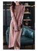 2025 Autumn/Winter Petite Loose Sweater, Semi-High Neck, Casual Knit Top for Middle-Aged Women.