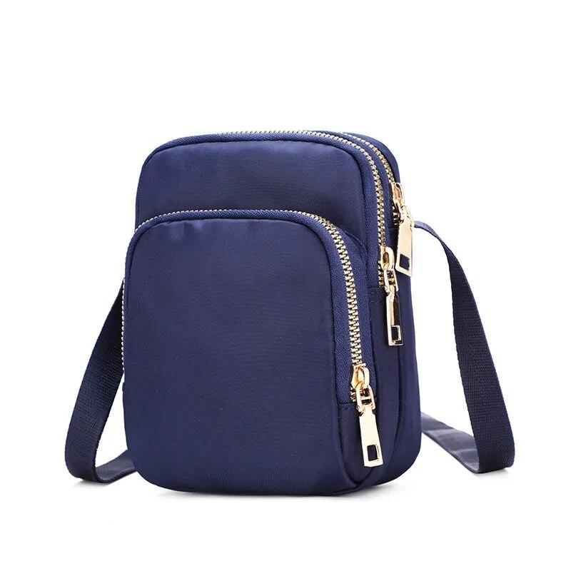 Multi Layer Mobile Phe Bag Mini Nyl Crossbody Bag Lightweight Armband Bag For Outdoor Sport Running