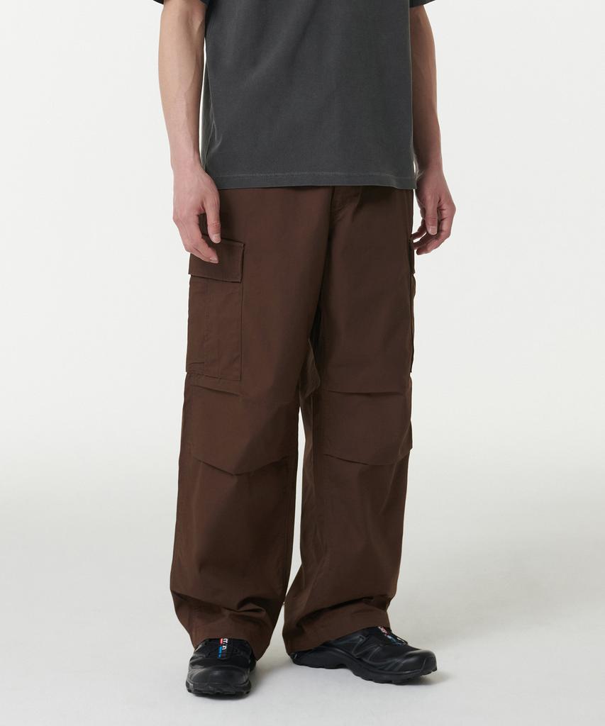 MUSINSA STANDARD Cotton Parachute Cargo Pants [Baroque Brown]