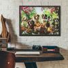 MISITU 1000-Piece Jigsaw Puzzle, Landscape Painting, Pet Dog, Animal, Gift, Birthday, Christmas, Stylish Interior, Dog Tea Party (50 x 70 cm)