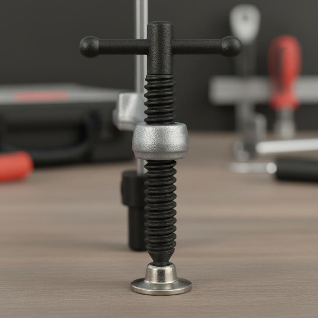 Abrazadera de Mesa de Trinquete Tipo Inserto Herramienta de Taller de Alta Resistencia para Banco de Trabajo, Soldadores