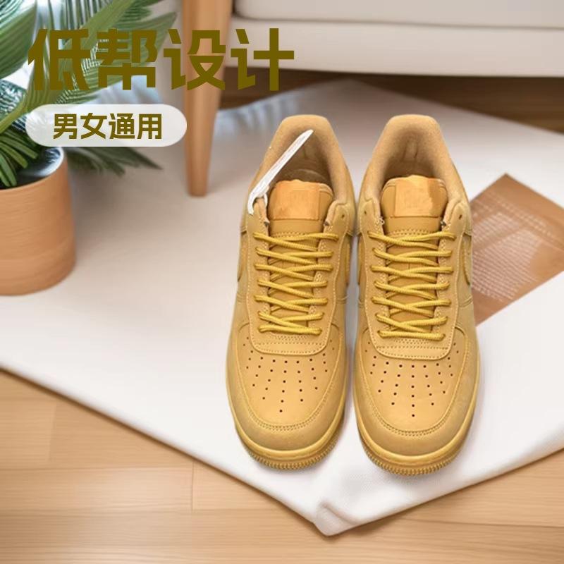 Shoes Air Force One Wheat Low Top Men's Shoes Women's Men's Board Shoes Women's Shoes Sneakers Slippers Couple